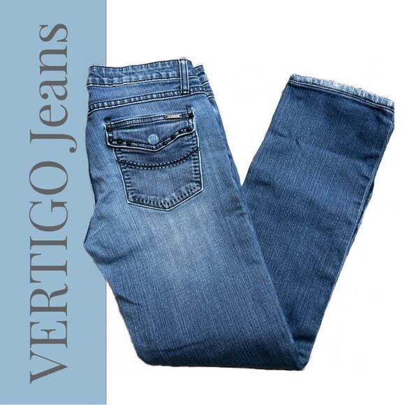 Vertigo Paris Women’s Mid-Rise‎ Straight Leg Jeans - Size 27 - Picture 1 of 3
